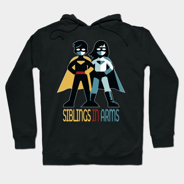 Guardians Together: Sibling Superhero Squad Hoodie by maknatess